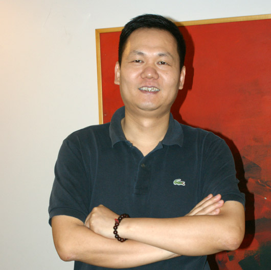 杭州创业软件股份有限公司董事长兼总裁葛航。中国数字医疗网记者中可摄
